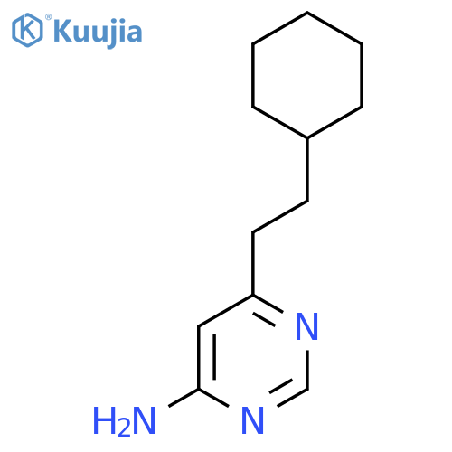 6-(2-Cyclohexylethyl)pyrimidin-4-amine structure