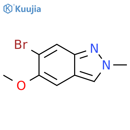 6-bromo-5-methoxy-2-methyl-2H-indazole structure