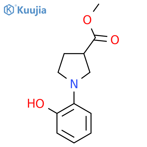 Methyl 1-(2-hydroxyphenyl)pyrrolidine-3-carboxylate structure