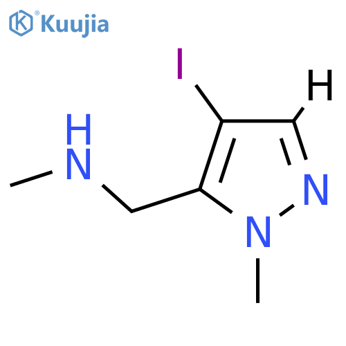 [(4-Iodo-1-methyl-1H-pyrazol-5-yl)methyl](methyl)amine structure