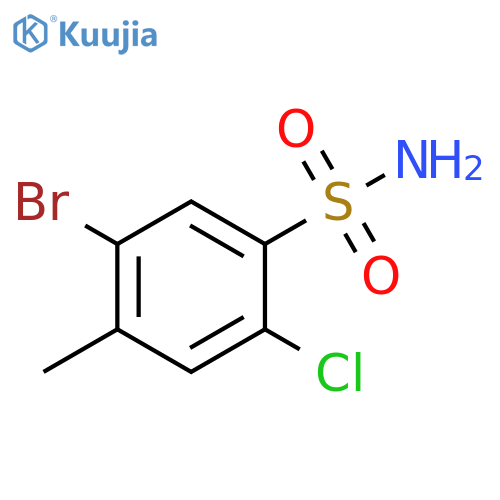 5-bromo-2-chloro-4-methylbenzene-1-sulfonamide structure