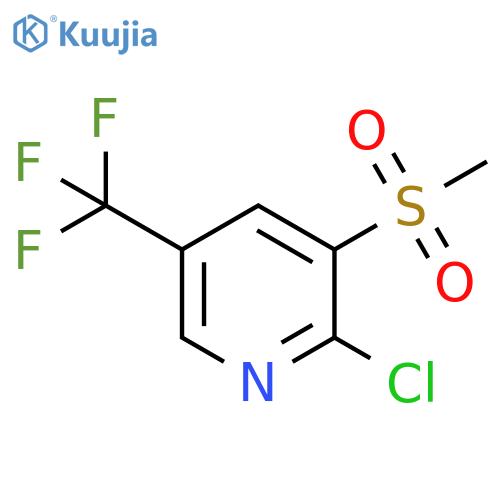 Pyridine, 2-chloro-3-(methylsulfonyl)-5-(trifluoromethyl)- structure