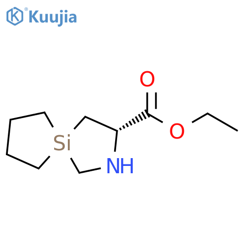 2-Aza-5-silaspiro[4.4]nonane-3-carboxylic acid, ethyl ester, (3S)- structure