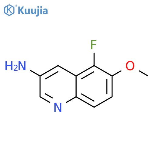 3-Quinolinamine, 5-fluoro-6-methoxy- structure