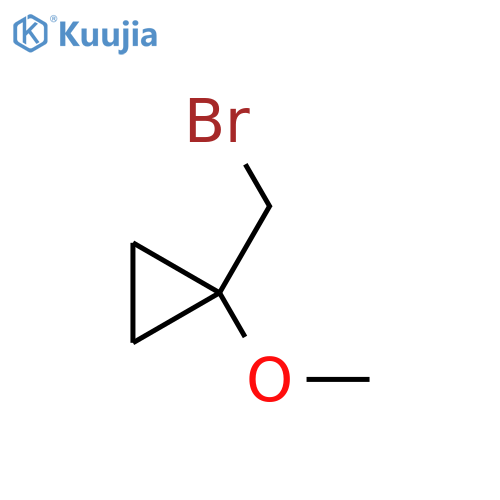 1-(bromomethyl)-1-methoxycyclopropane structure