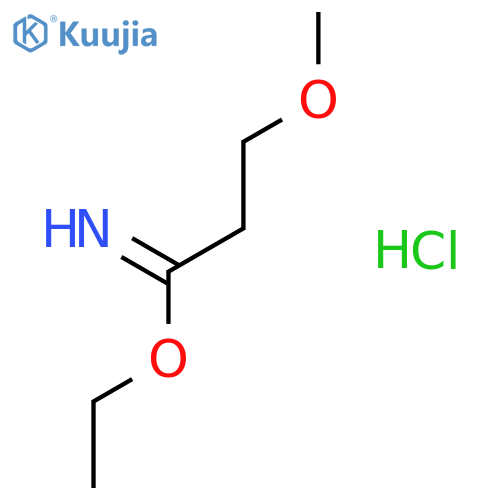 ethyl 3-methoxypropanecarboximidate hydrochloride structure