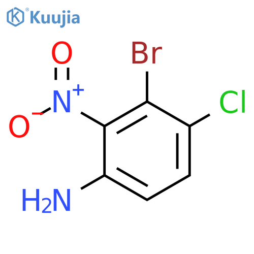 3-Bromo-4-chloro-2-nitroaniline structure