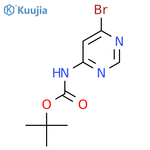 tert-Butyl (6-bromopyrimidin-4-yl)carbamate structure