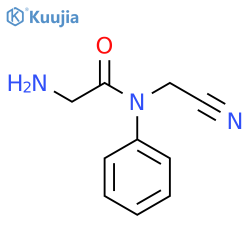 2-amino-N-(cyanomethyl)-N-phenylacetamide structure