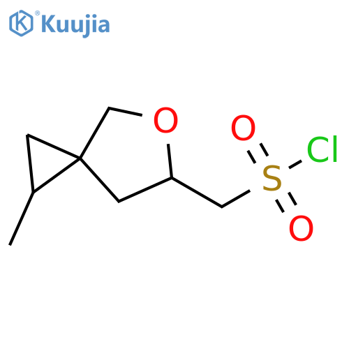 5-Oxaspiro[2.4]heptane-6-methanesulfonyl chloride, 1-methyl- structure