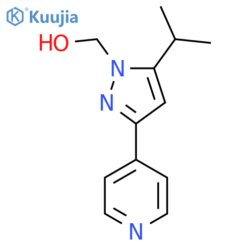 (5-isopropyl-3-(pyridin-4-yl)-1H-pyrazol-1-yl)methanol structure