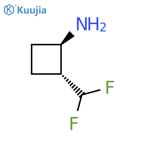 (1R,2R)-2-(Difluoromethyl)cyclobutan-1-amine structure