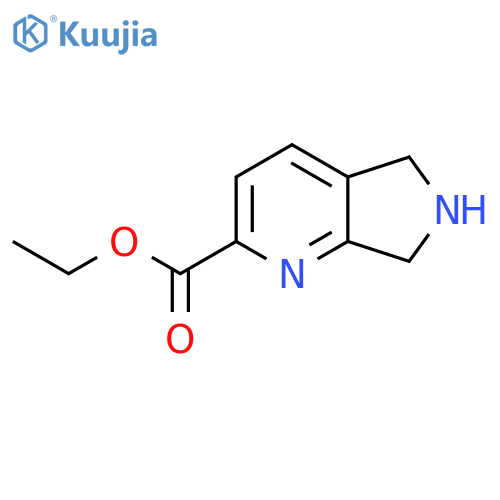 5H-Pyrrolo[3,4-b]pyridine-2-carboxylic acid, 6,7-dihydro-, ethyl ester structure