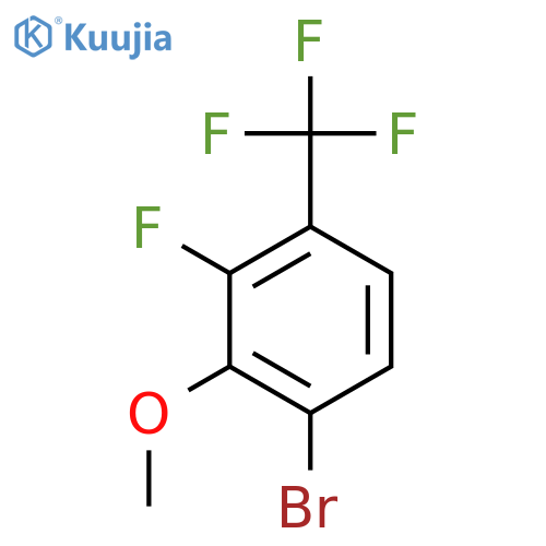 1-Bromo-3-fluoro-2-methoxy-4-(trifluoromethyl)benzene structure