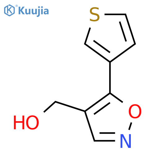 (5-(Thiophen-3-yl)isoxazol-4-yl)methanol structure