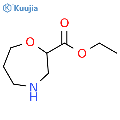 1,4-Oxazepine-2-carboxylic acid, hexahydro-, ethyl ester structure