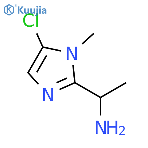 1-(5-chloro-1-methyl-1H-imidazol-2-yl)ethan-1-amine structure