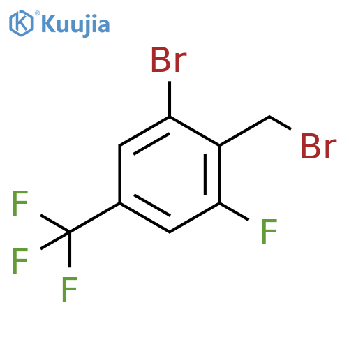 1-Bromo-2-(bromomethyl)-3-fluoro-5-(trifluoromethyl)benzene structure