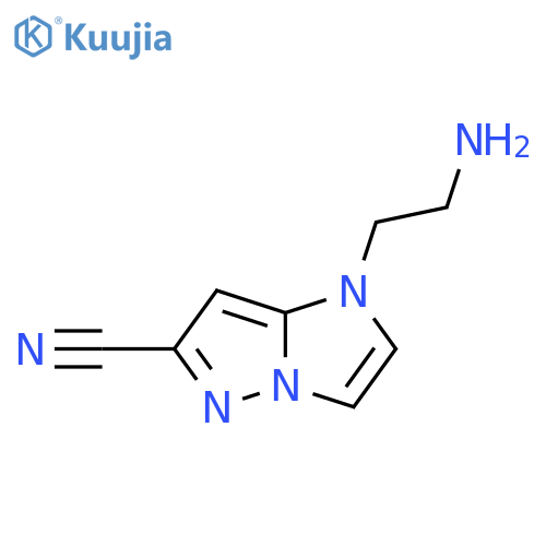 1-(2-Aminoethyl)-1H-imidazo[1,2-b]pyrazole-6-carbonitrile structure