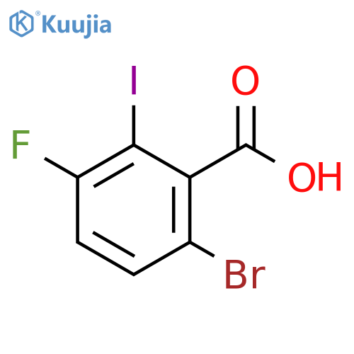 6-bromo-3-fluoro-2-iodobenzoic acid structure