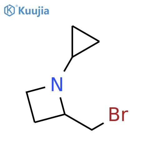 2-(bromomethyl)-1-cyclopropylazetidine structure