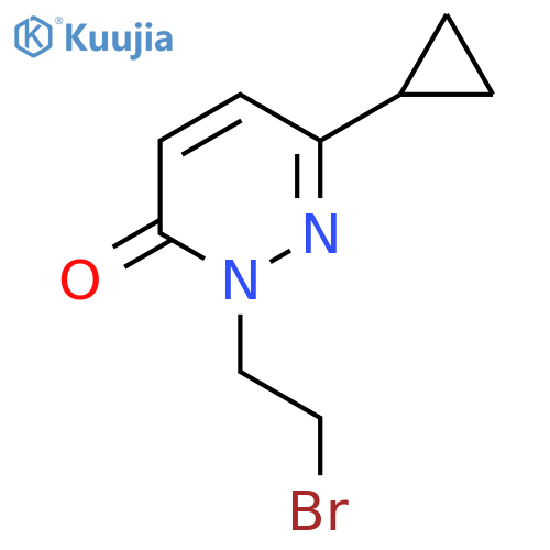 2-(2-Bromoethyl)-6-cyclopropyl-2,3-dihydropyridazin-3-one structure