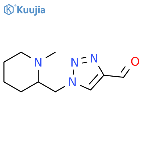 1-((1-methylpiperidin-2-yl)methyl)-1H-1,2,3-triazole-4-carbaldehyde structure