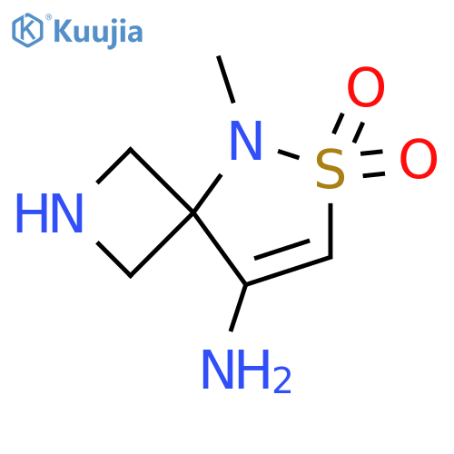 6-Thia-2,5-diazaspiro[3.4]oct-7-en-8-amine, 5-methyl-, 6,6-dioxide structure