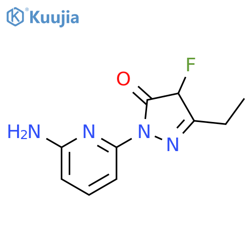 3H-Pyrazol-3-one, 2-(6-amino-2-pyridinyl)-5-ethyl-4-fluoro-2,4-dihydro- structure