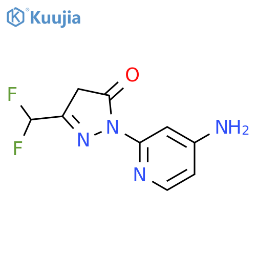 3H-Pyrazol-3-one, 2-(4-amino-2-pyridinyl)-5-(difluoromethyl)-2,4-dihydro- structure