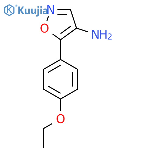 5-(4-ethoxyphenyl)-1,2-oxazol-4-amine structure