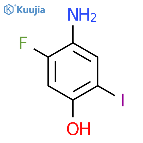 4-Amino-5-fluoro-2-iodophenol structure