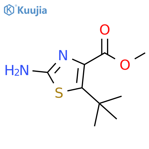 methyl 2-amino-5-tert-butyl-1,3-thiazole-4-carboxylate structure
