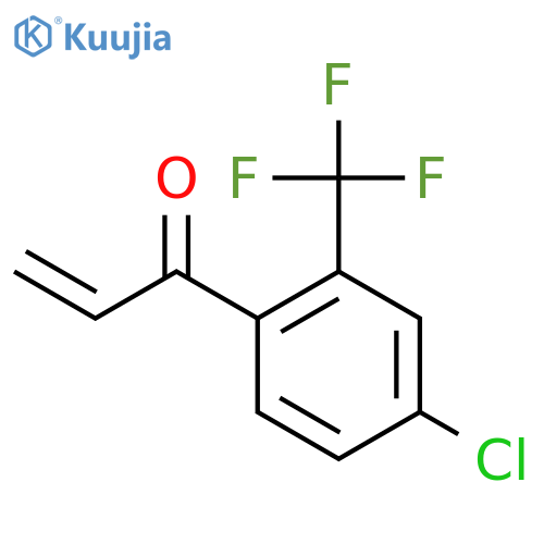 1-4-chloro-2-(trifluoromethyl)phenylprop-2-en-1-one structure