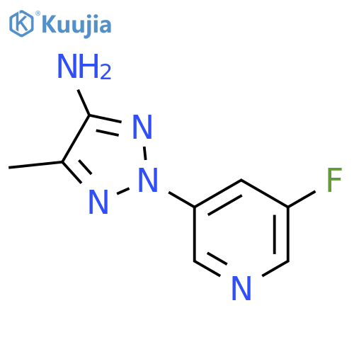 2H-1,2,3-Triazol-4-amine, 2-(5-fluoro-3-pyridinyl)-5-methyl- structure