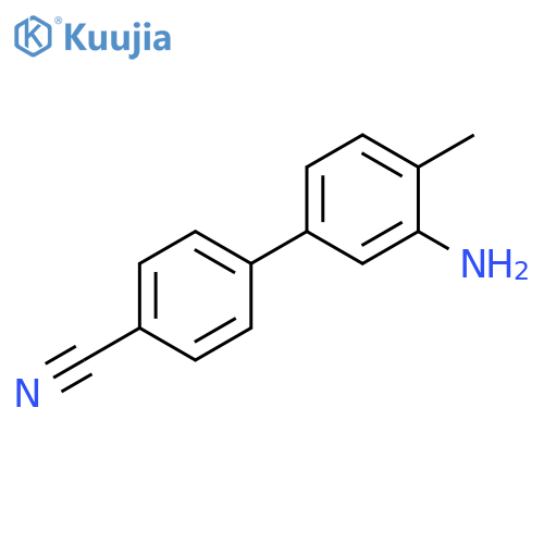 [1,1'-Biphenyl]-4-carbonitrile, 3'-amino-4'-methyl- structure