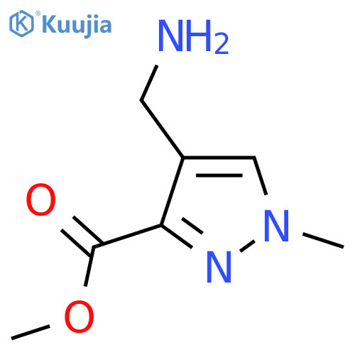 methyl 4-(aminomethyl)-1-methyl-1H-pyrazole-3-carboxylate structure