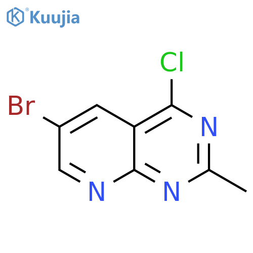 Pyrido[2,3-d]pyrimidine, 6-bromo-4-chloro-2-methyl- structure
