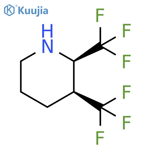 Piperidine, 2,3-bis(trifluoromethyl)-, (2R,3S)-rel- structure