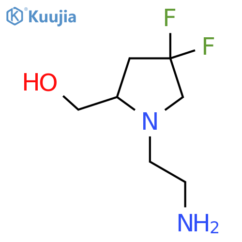 (1-(2-Aminoethyl)-4,4-difluoropyrrolidin-2-yl)methanol structure