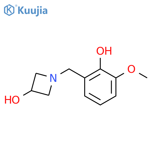 1-(2-Hydroxy-3-methoxybenzyl)azetidin-3-ol structure