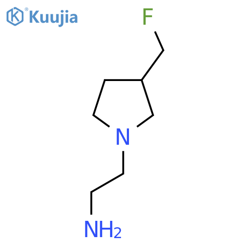 2-(3-(Fluoromethyl)pyrrolidin-1-yl)ethan-1-amine structure