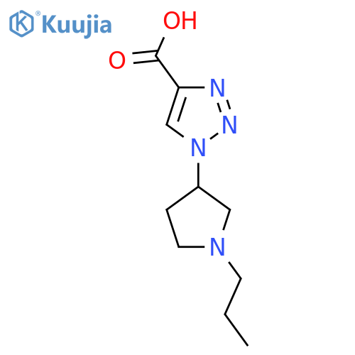 1-(1-Propylpyrrolidin-3-yl)-1H-1,2,3-triazole-4-carboxylic acid structure
