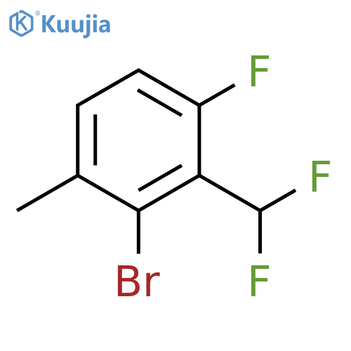 3-Bromo-2-(difluoromethyl)-1-fluoro-4-methyl-benzene structure