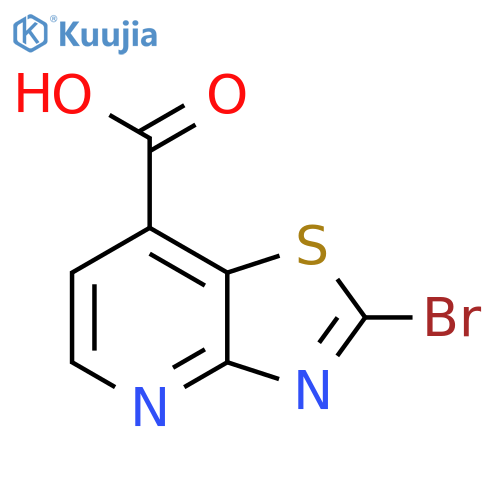 2-bromo-1,3thiazolo4,5-bpyridine-7-carboxylic acid structure