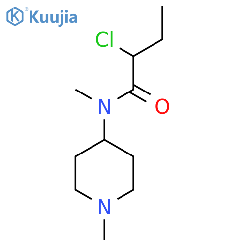 2-chloro-N-methyl-N-(1-methylpiperidin-4-yl)butanamide structure