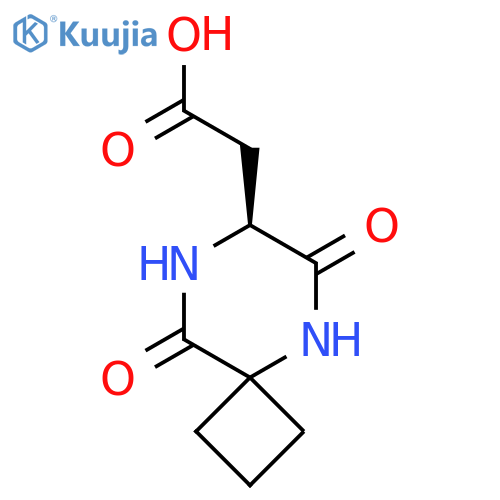 (S)-2-(6,9-Dioxo-5,8-diazaspiro[3.5]nonan-7-yl)acetic acid structure