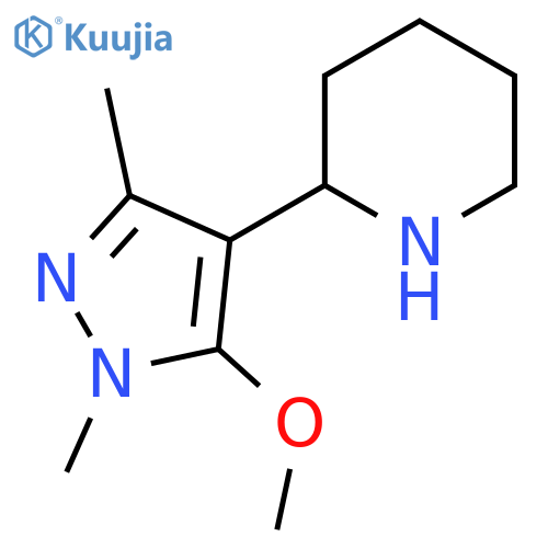 2-(5-methoxy-1,3-dimethyl-1H-pyrazol-4-yl)piperidine structure