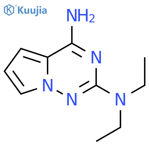 N2,N2-diethylpyrrolo[2,1-f][1,2,4]triazine-2,4-diamine structure