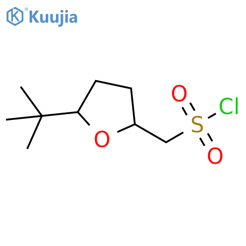 (5-tert-butyloxolan-2-yl)methanesulfonyl chloride structure